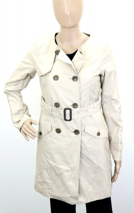 楽天市場 未使用品 アパレル Natural Beauty Basic ナチュラルビューティーベーシック トレンチコート M コットン50 綿 ナイロン50 ベージュ 中古 K Blumin 楽天市場店