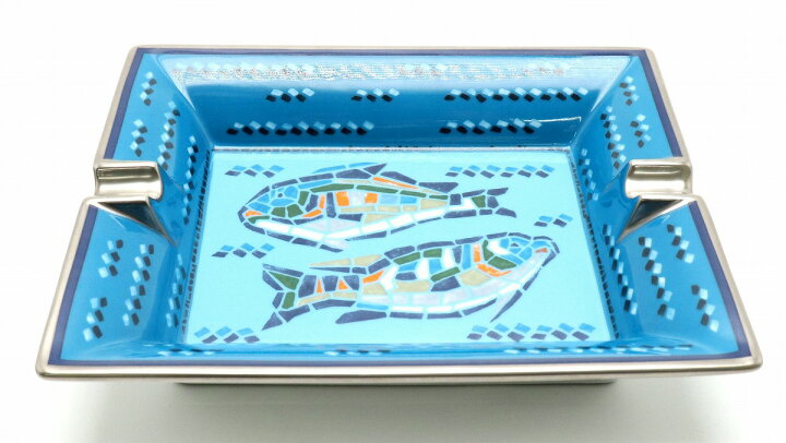 楽天市場】【未使用品】HERMES エルメス アッシュトレイ 灰皿 魚 磁器 