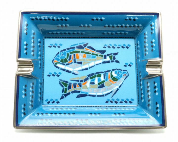 楽天市場】【未使用品】HERMES エルメス アッシュトレイ 灰皿 魚 磁器 