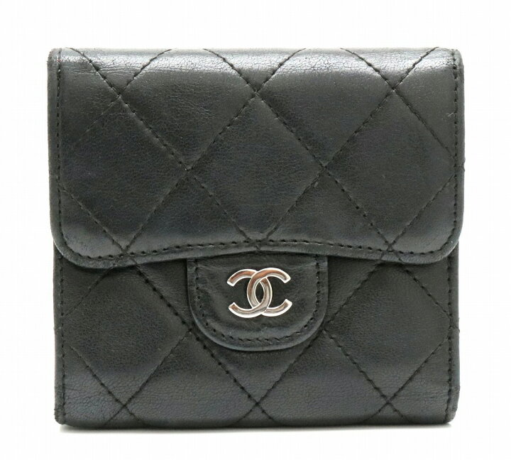 楽天市場】【財布】CHANEL シャネル マトラッセ ダブルホック Wホック 