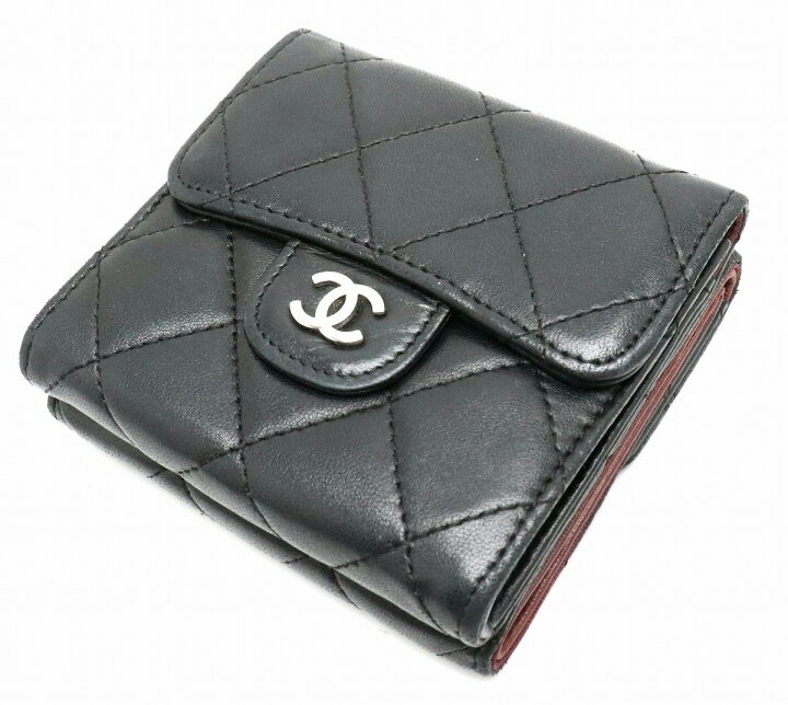 楽天市場】【財布】CHANEL シャネル マトラッセ ダブルホック Wホック 