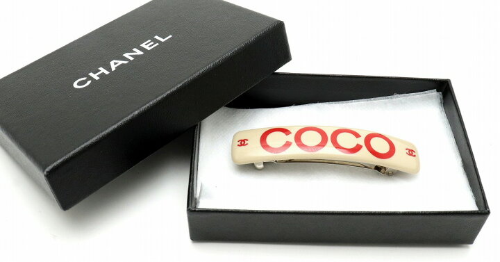 楽天市場】CHANEL シャネル COCO ココマーク ロゴ バレッタ ヘア 
