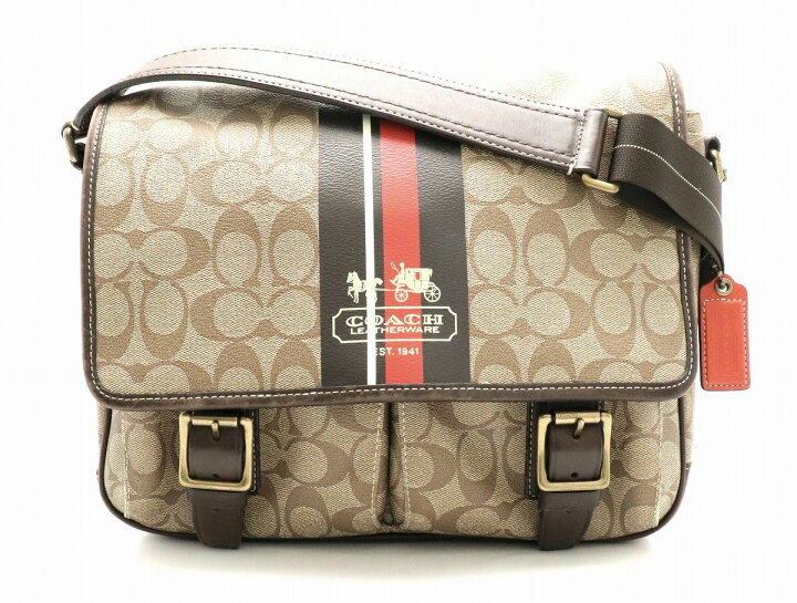 楽天市場】【バッグ】COACH コーチ ヘリテージ ストライプ  