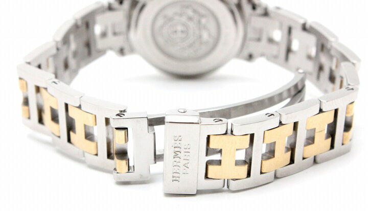 楽天市場】【ウォッチ】HERMES エルメス クリッパー デイト アイボリー  