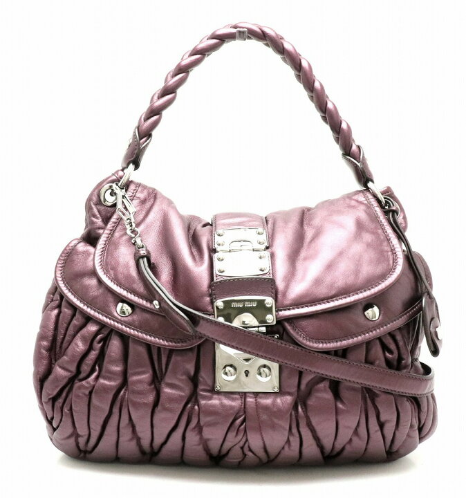 楽天市場】【バッグ】Miu Miu ミュウ ミュウ マテラッセ ハンドバッグ 