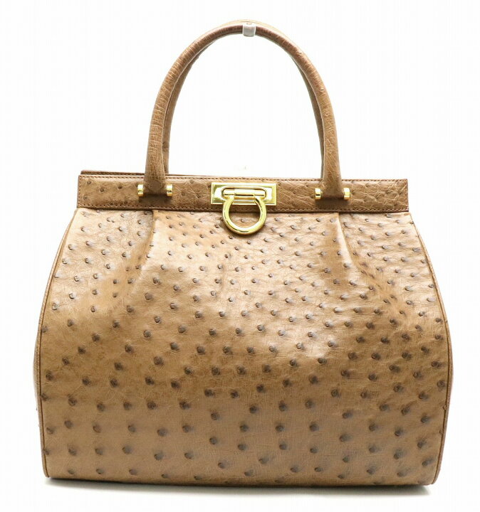 楽天市場】【バッグ】OSTRICH オーストリッチ ハンドバッグ ブラウン  