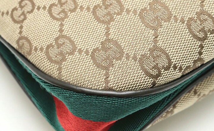 楽天市場】【バッグ】GUCCI グッチ GGキャンバス シェリーライン 