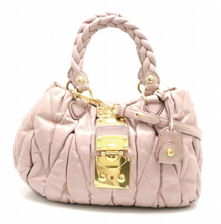 楽天市場】【バッグ】Miu Miu ミュウ ミュウ マテラッセ レザー 2WAY  
