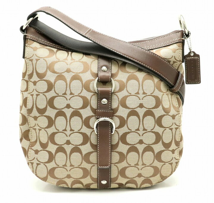 COACH(コーチ) ショルダーバッグ - F88008 白×カーキ×マルチ レザー  