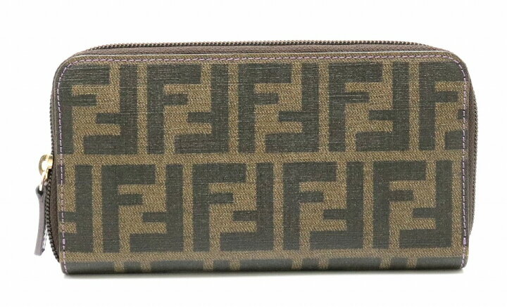 楽天市場】【財布】FENDI フェンディ ズッカ柄 ラウンドファスナー 長 
