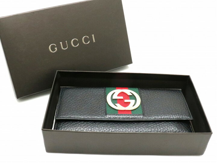 楽天市場】【財布】GUCCI グッチ レザー インターロッキングロゴ W 