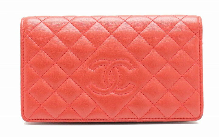 楽天市場】【財布】CHANEL シャネル マトラッセ キルティング 2つ折り  