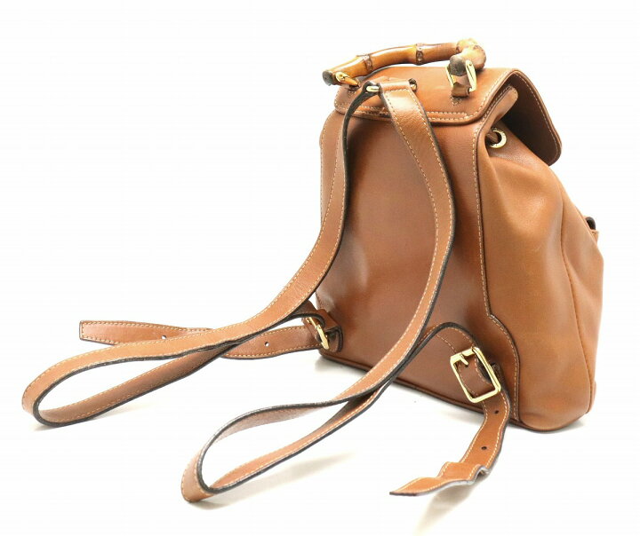楽天市場】【バッグ】GUCCI グッチ バンブー リュック リュックサック  