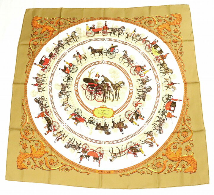 楽天市場】【アパレル】HERMES エルメス カレ90 大判スカーフ シルク  