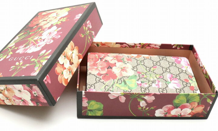 楽天市場】【未使用品】【財布】GUCCI グッチ GGスプリーム ブルームス  