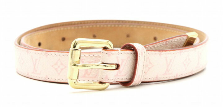 Louis Vuitton Ultra Rare Cherry Blossom Pink Monogram Belt 70/28 86075 –  Bagriculture