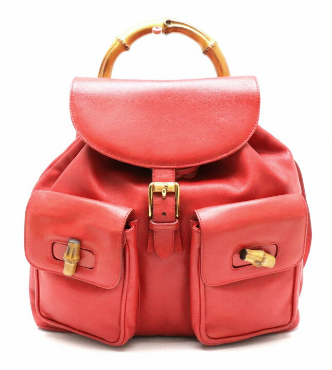 楽天市場】【バッグ】GUCCI グッチ バンブー リュックサック バック 