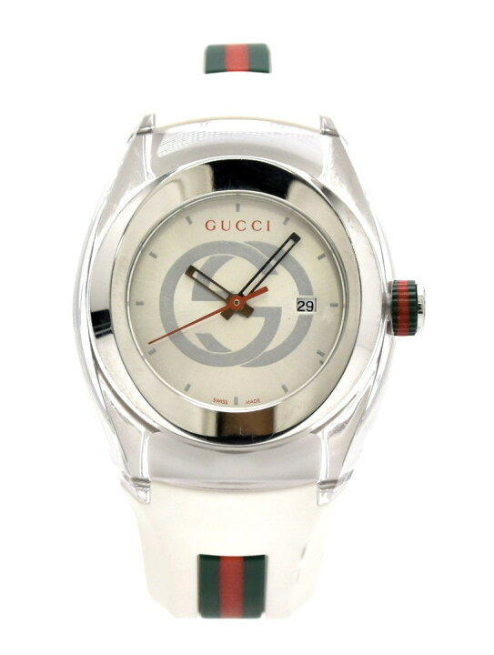 楽天市場】【ウォッチ】GUCCI グッチ シンク シルバー文字盤 SS ラバー  