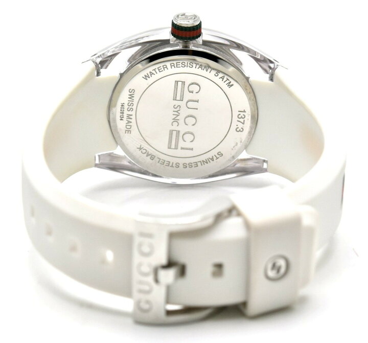 楽天市場】【ウォッチ】GUCCI グッチ シンク シルバー文字盤 SS ラバー  