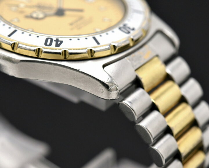 TAG HEUER 30mm 974.008 Quartz ゴールド文字盤 ボーイズ 腕時計 割引も実施中 974.008