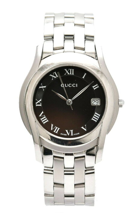 楽天市場】【ウォッチ】GUCCI グッチ ブラック文字盤 デイト メンズ QZ  