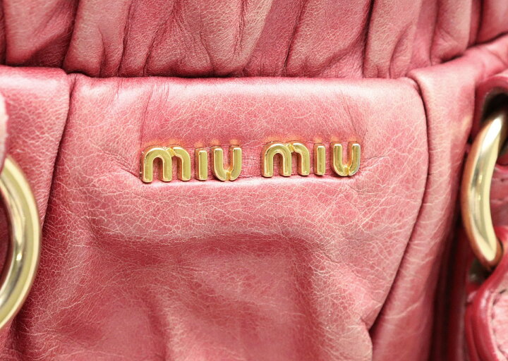 楽天市場】【バッグ】Miu Miu ミュウ ミュウ マテラッセ ハンドバッグ 