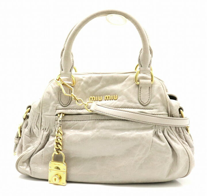楽天市場】【バッグ】Miu Miu ミュウ ミュウ ミュウミュウ マテラッセ 