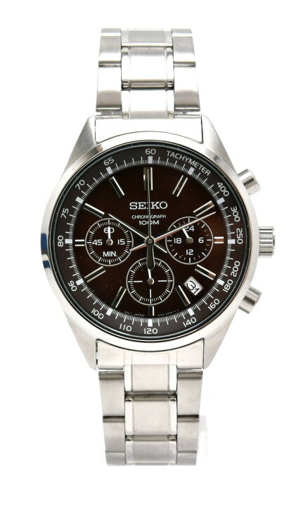 楽天市場】【ウォッチ】SEIKO セイコー クロノグラフ デイト ブラウン 