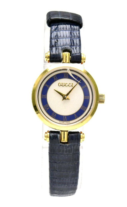 楽天市場】【ウォッチ】GUCCI グッチ シルバー文字盤 リザードベルト  