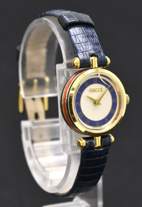 楽天市場】【ウォッチ】GUCCI グッチ シルバー文字盤 リザードベルト  