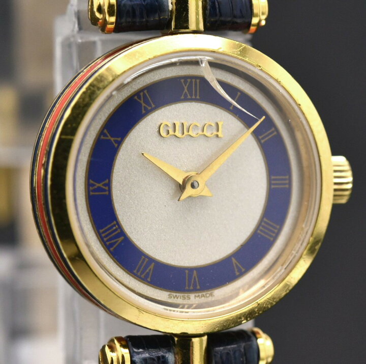 楽天市場】【ウォッチ】GUCCI グッチ シルバー文字盤 リザードベルト  