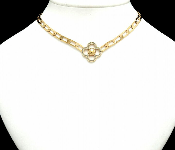 LOUIS VUITTON Necklace M66092 collier flower power Gold Plated