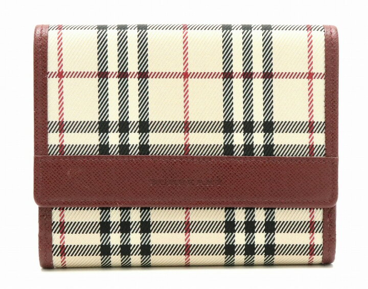 楽天市場】【財布】BURBERRY バーバリー 2つ折 Wホック 財布 ノバ 