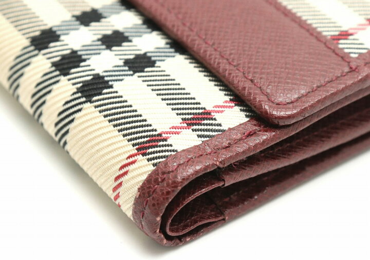 楽天市場】【財布】BURBERRY バーバリー 2つ折 Wホック 財布 ノバ 
