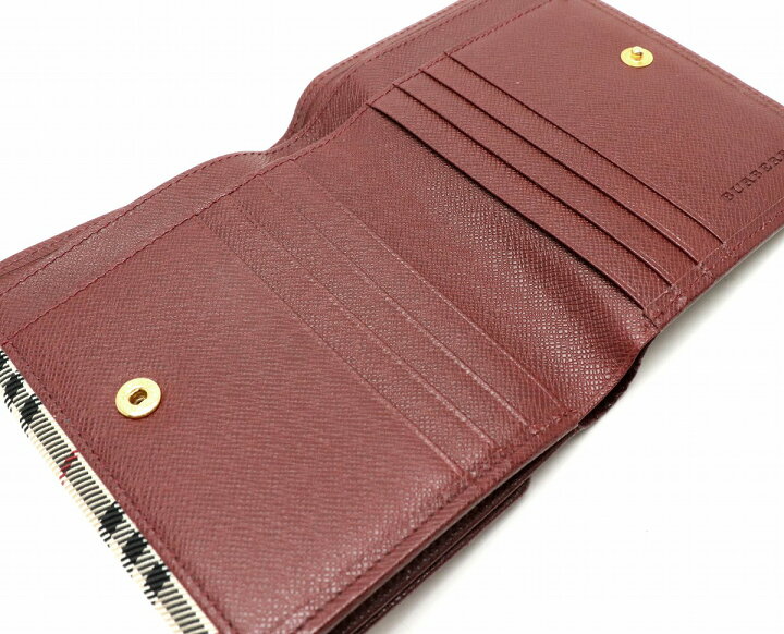 楽天市場】【財布】BURBERRY バーバリー 2つ折 Wホック 財布 ノバ 