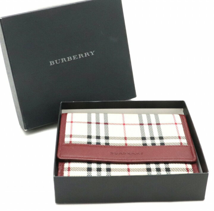楽天市場】【財布】BURBERRY バーバリー 2つ折 Wホック 財布 ノバ 