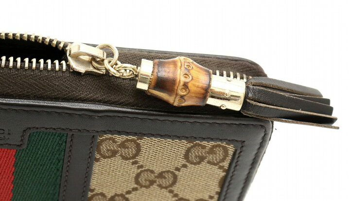 楽天市場】【財布】GUCCI グッチ GGキャンバス バンブータッセル 