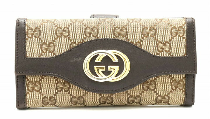 楽天市場】【財布】GUCCI グッチ GGキャンバス インターロッキングG 2  