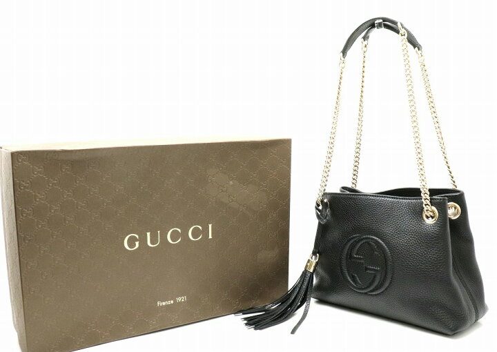 楽天市場】【新品未使用品】【バッグ】GUCCI グッチ ソーホー レザー 