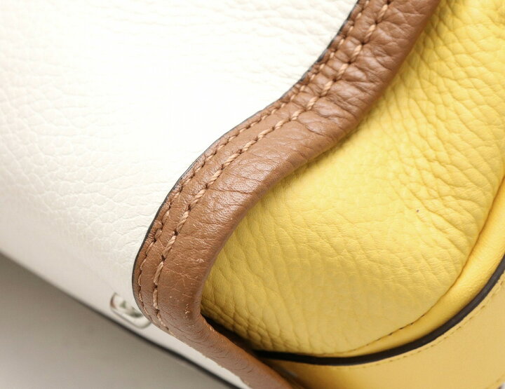 楽天市場】【バッグ】COACH コーチ レインボーカラー ブロックレザー 