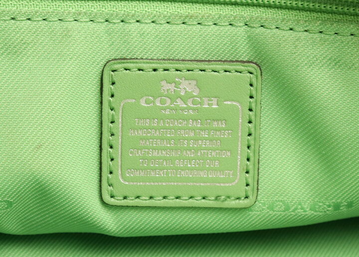 楽天市場】【バッグ】COACH コーチ レインボーカラー ブロックレザー 