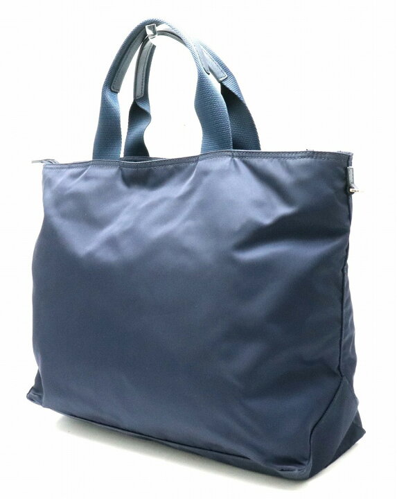 楽天市場】【バッグ】PRADA プラダ ナイロン トートバッグ 紺 ネイビー 