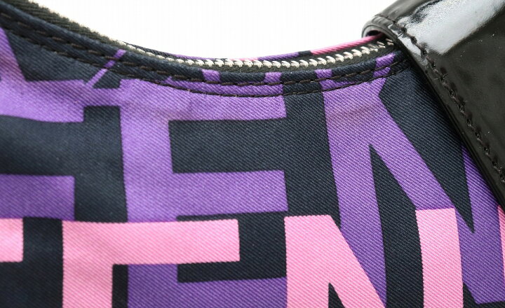 楽天市場】【バッグ】FENDI フェンディ ハンドバッグ 英字 柄 ナイロン 