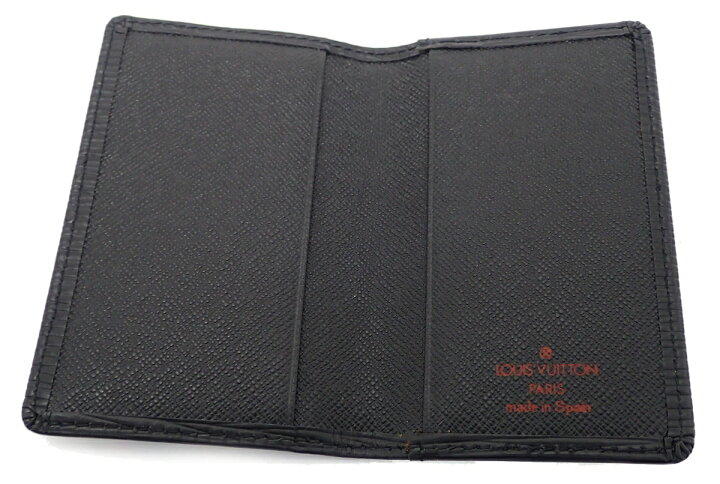 新品同様 ルイヴィトン カードケース エピ 名刺入れ アンヴェロップ M56582 ブラック 黒 VUITTON 【中古】