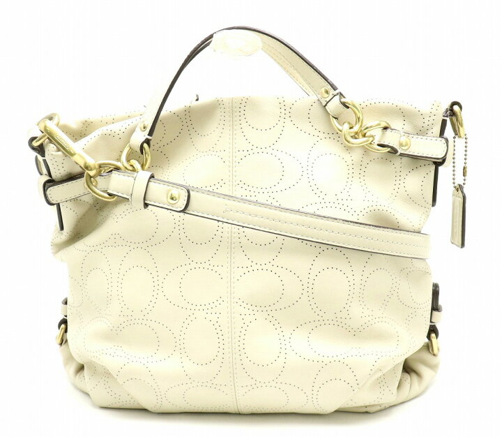 楽天市場】【バッグ】COACH コーチ パーフォレイテッド レザー 