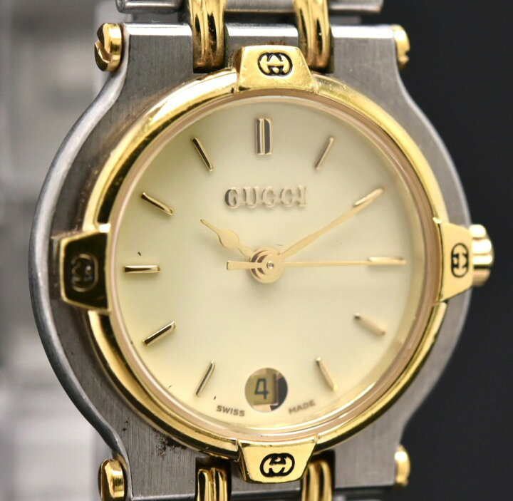 楽天市場】【ウォッチ】GUCCI グッチ デイト アイボリー文字盤  