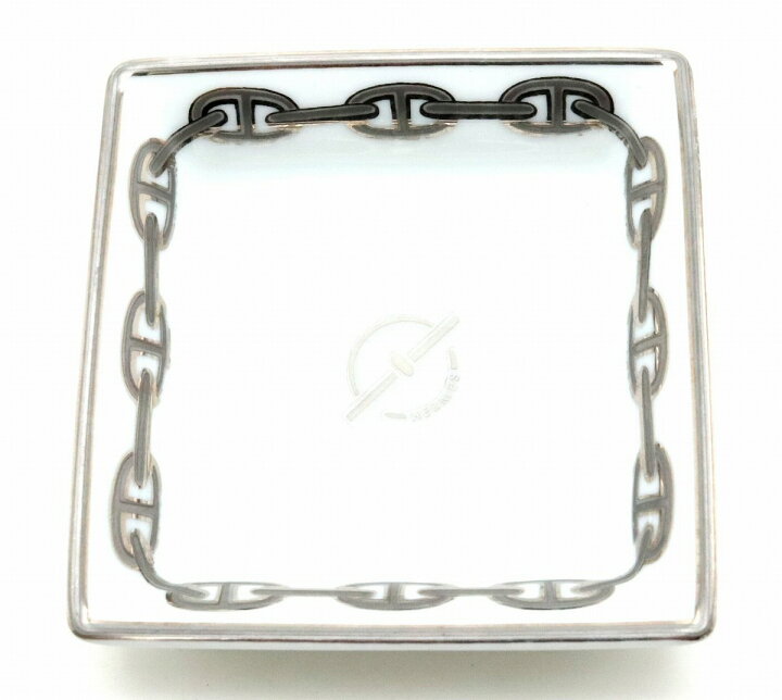 楽天市場】HERMES エルメス アッシュトレイ 灰皿 シェーヌダンクル柄  