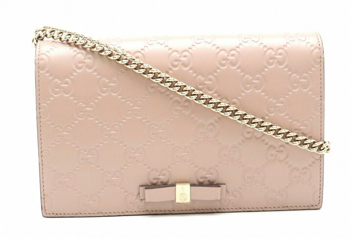 楽天市場】【財布】GUCCI グッチ グッチシマ リボン チェーン 