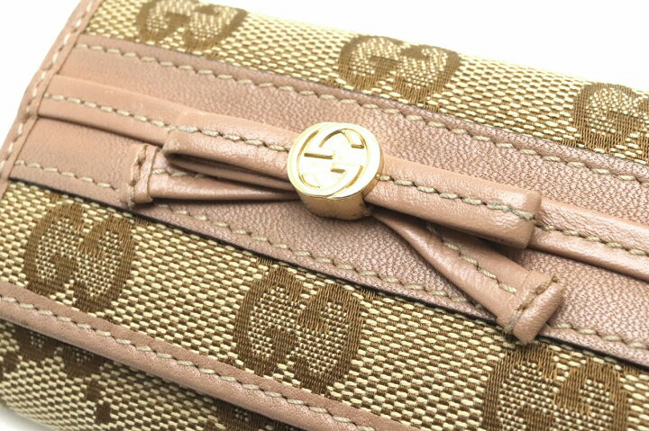 楽天市場】GUCCI グッチ GGキャンバス リボン 6連キーケース キー 