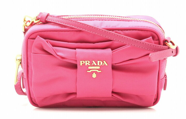 楽天市場】【バッグ】PRADA プラダ TESSUTO リボン ショルダーバッグ  